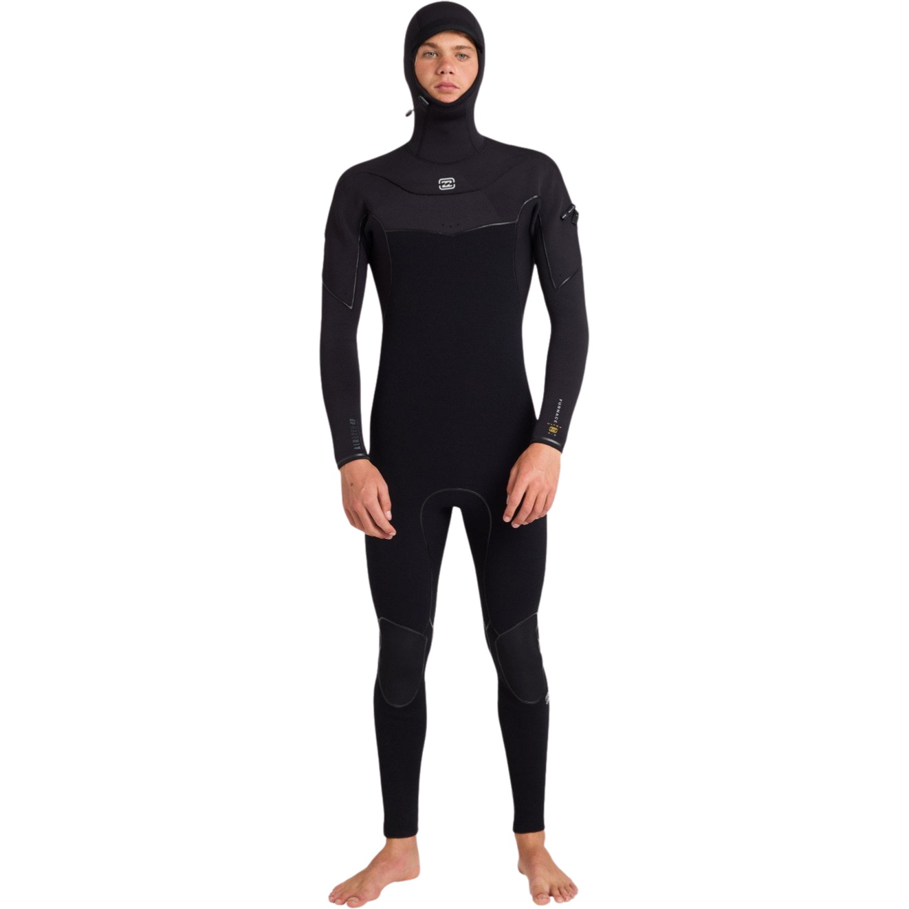 2026 Billabong Mens Furnace Ultra Gullwing 6/5mm Hooded Wetsuit ABYW200126 - Black